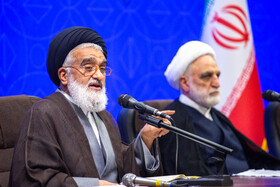 سخنرانی آیت الله سعیدی تولیت حرم حضرت فاطمه معصومه(س)  در شورای اداری استان قم با حضور رییس قوه قضاییه