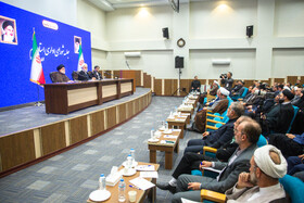 سخنرانی حجت الاسلام و المسلمین غلامحسین محسنی اژه‌ای رئیس قوه قضائیه در شورای اداری استان قم با حضور رییس قوه قضاییه