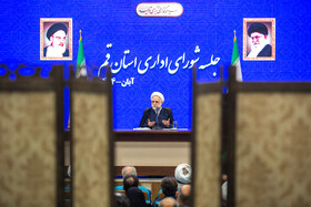 سخنرانی حجت الاسلام و المسلمین غلامحسین محسنی اژه‌ای رئیس قوه قضائیه در شورای اداری استان قم با حضور رییس قوه قضاییه