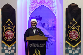 حجت‌الاسلام والمسلمین سید محمد قمی، رئیس سازمان تبلیغات اسلامی در اختتامیه بیست و دومین اجلاسیه بین‌المللی پیرغلامان و خادمان حسینی(ع) - مشهد