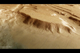 عکس مدارگرد «مارس اکسپرس» از پیامدهای عصر یخبندان در مریخ