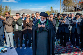 اقامه نماز طلب باران در اراک