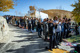 اقامه نماز طلب باران در اراک