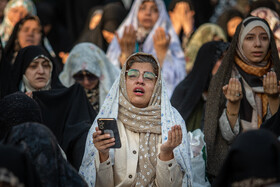 اقامه نماز طلب باران - امامزاده صالح (ع)