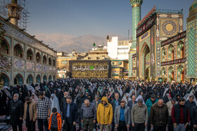 اقامه نماز طلب باران - امامزاده صالح (ع)