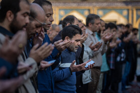 اقامه نماز طلب باران - امامزاده صالح (ع)