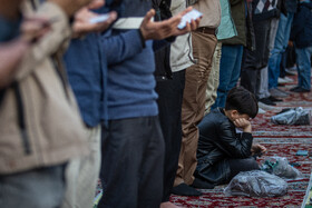 اقامه نماز طلب باران - امامزاده صالح (ع)