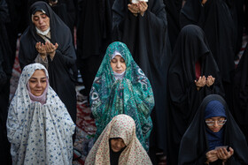 اقامه نماز طلب باران - امامزاده صالح (ع)