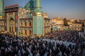 اقامه نماز طلب باران - امامزاده صالح (ع)