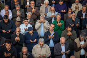 اقامه نماز طلب باران - امامزاده صالح (ع)