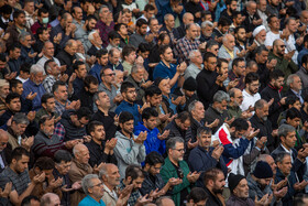 اقامه نماز طلب باران - امامزاده صالح (ع)