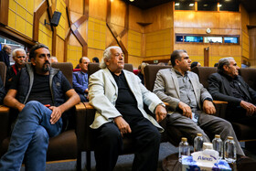 رضا فیاضی در مراسم ترحیم همایون ارشادی