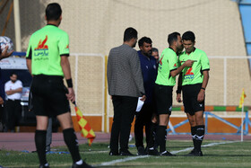 دیدار بعثت کرمانشاه و مس شهر بابک در لیگ دسته اول فوتبال