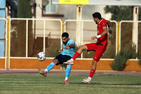 دیدار بعثت کرمانشاه و مس شهر بابک در لیگ دسته اول فوتبال