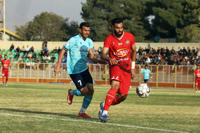 دیدار بعثت کرمانشاه و مس شهر بابک در لیگ دسته اول فوتبال