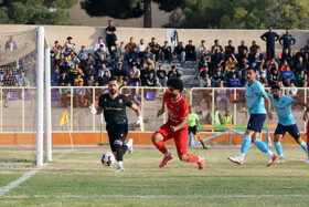 دیدار بعثت کرمانشاه و مس شهر بابک در لیگ دسته اول فوتبال