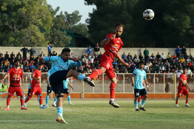 دیدار بعثت کرمانشاه و مس شهر بابک در لیگ دسته اول فوتبال