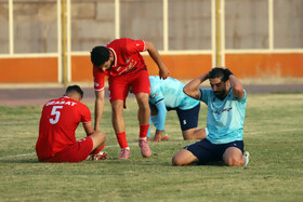 دیدار بعثت کرمانشاه و مس شهر بابک در لیگ دسته اول فوتبال