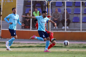 دیدار بعثت کرمانشاه و مس شهر بابک در لیگ دسته اول فوتبال