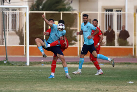 دیدار بعثت کرمانشاه و مس شهر بابک در لیگ دسته اول فوتبال