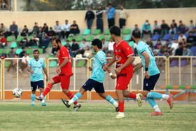 دیدار بعثت کرمانشاه و مس شهر بابک در لیگ دسته اول فوتبال