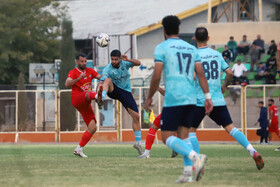 دیدار بعثت کرمانشاه و مس شهر بابک در لیگ دسته اول فوتبال