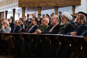 محمد باقر قالیباف،‌ رئیس مجلس، مسعود معینی‌پور، رئیس کتابخانه، موزه و مرکز اسناد مجلس و محسن اسماعیلی، معاون پارلمانی رئيس جمهور در مراسم گرامیداشت روز «کتاب، کتابخوانی و کتابدار»