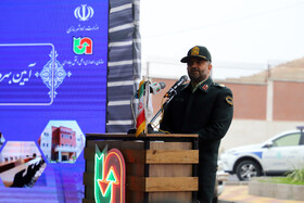 سخنرانی مهدی حاجیان فرمانده انتظامی استان کرمانشاه در آیین بهره برداری از قرارگاه پلیس راه فرماندهی انتظامی استان کرمانشاه