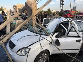 سه مصدوم در پی سانحه شدید رانندگی در کمربندی شیراز