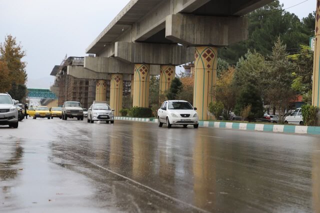 بارش اولین باران پاییزی در کرمانشاه