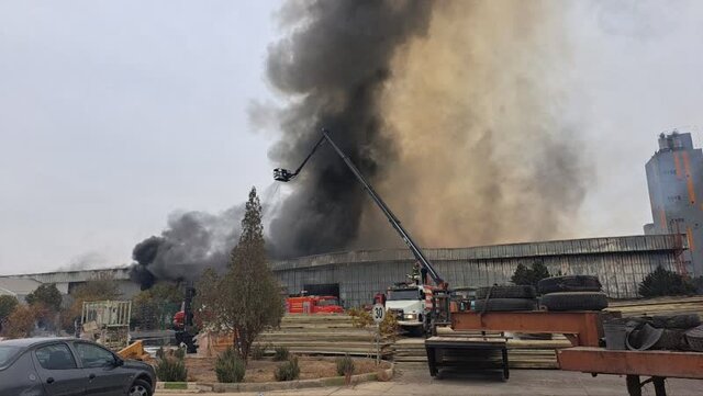 حریق گسترده در کارخانه کارتن‌سازی مورچه‌خورت با ۸ مصدوم