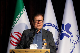 محمدحسین ایمانی خوشخو، رییس دانشگاه علم و فرهنگ در اجلاس ایرانشناسی