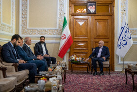 دیدار «علی حسن خلیل» معاون سیاسی رئیس مجلس لبنان با محمد باقر قالیباف