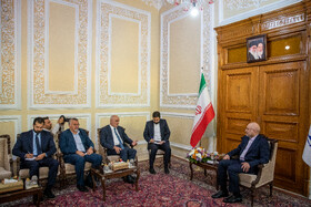 دیدار «علی حسن خلیل» معاون سیاسی رئیس مجلس لبنان با محمد باقر قالیباف