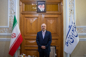 دیدار «علی حسن خلیل» معاون سیاسی رئیس مجلس لبنان با محمد باقر قالیباف