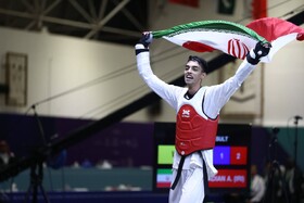 علی مرادیان دومین طلایی تکواندوی ایران در ریاض
