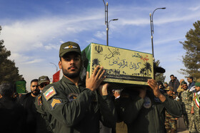 مراسم استقبال از پیکر ۹ شهید گمنام در کرمان