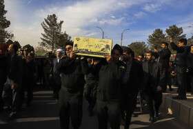 مراسم استقبال از پیکر ۹ شهید گمنام در کرمان