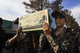 مراسم استقبال از پیکر ۹ شهید گمنام در کرمان