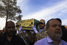 مراسم استقبال از پیکر ۹ شهید گمنام در کرمان