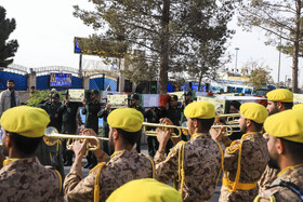 مراسم استقبال از پیکر ۹ شهید گمنام در کرمان