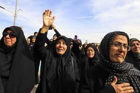 مراسم استقبال از پیکر ۹ شهید گمنام در کرمان