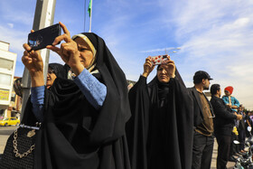 مراسم استقبال از پیکر ۹ شهید گمنام در کرمان