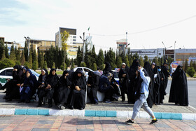 مراسم استقبال از پیکر ۹ شهید گمنام در کرمان