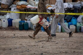 مراسم امحای ۲۰ تن انواع مواد مخدر - تهران