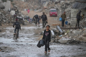 اوضاع فاجعه‌بار مردم فلسطین در سرمای غزه