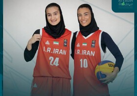 واکنش دختران بسکتبال ایران به برد مقابل مصر 