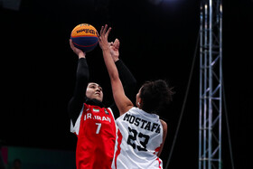 بازی‌های کشورهای اسلامی ۲۰۲۵ ریاض - مسابقه بسکتبال ۳ نفره زنان ایران و مصر