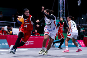 بازی‌های کشورهای اسلامی ۲۰۲۵ ریاض - مسابقه بسکتبال ۳ نفره زنان ایران و مصر