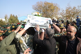 آیین استقبال از پیکرهای مطهر شهدای گمنام - تبریز